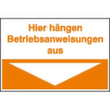 Hinweisschild SafetyMarking®, "Hier hängen Betriebsanweisungen aus"