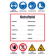 Hinweisschild SafetyMarking® für Baustellen, "zur Selbstbeschriftung"