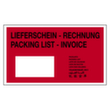 Dokumententasche "Lieferschein-Rechnung/Packing list-Invoice", DIN lang