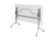 Fahrbarer Klapptisch, Höhe x Breite x Tiefe 750 x 1600 x 800 mm, Platte grau Standard 3 S