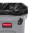 Rubbermaid Wertstoffsammler Slim Jim® mit Lüftungskanälen, 87 l, schwarz Standard 2 S