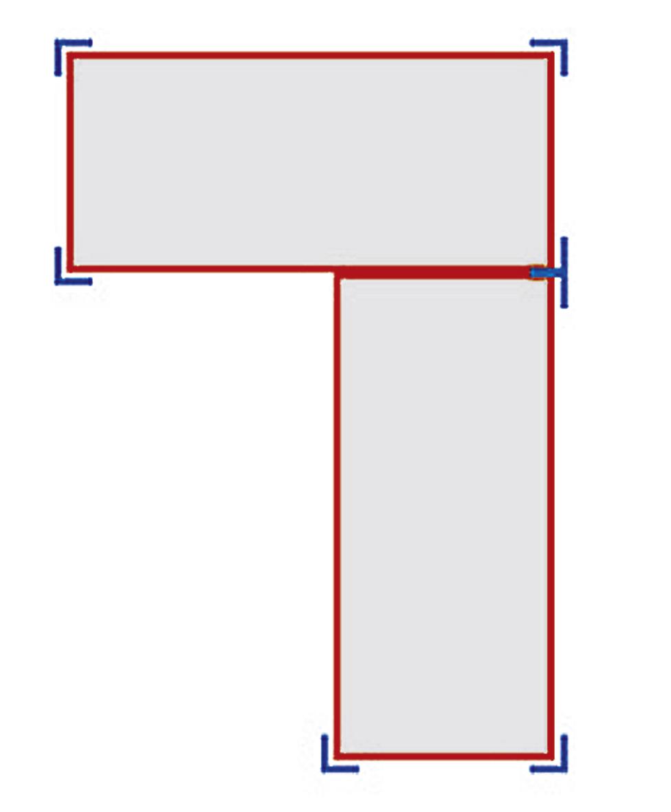 Spanplatten-Steckregal mit 4 Böden, Höhe x Breite x Tiefe 1800 x 910 x 600 mm, 4 Böden Technische Zeichnung 1 ZOOM