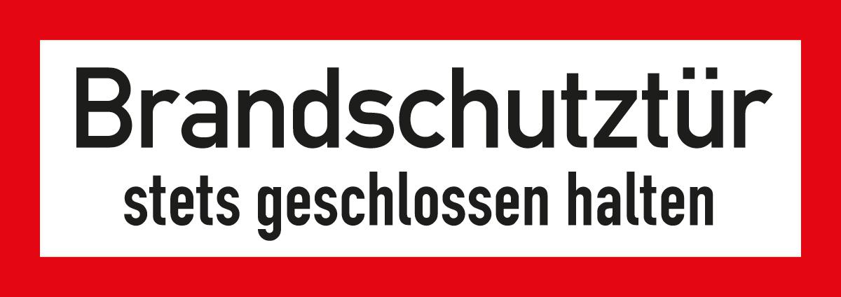 Brandschutzschild mit Text Standard 9 ZOOM