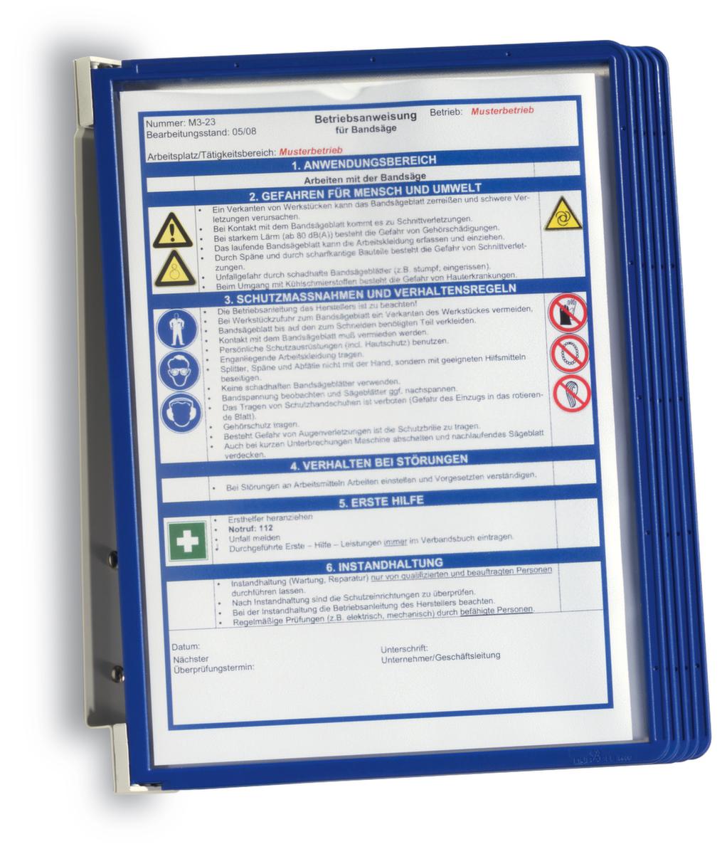 Durable Sichttafelsystem mit 5 Tafeln Standard 2 ZOOM