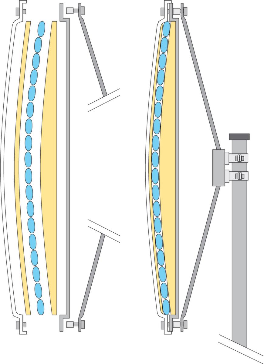 Moravia Verkehrsspiegel IceFree Technische Zeichnung 1 ZOOM