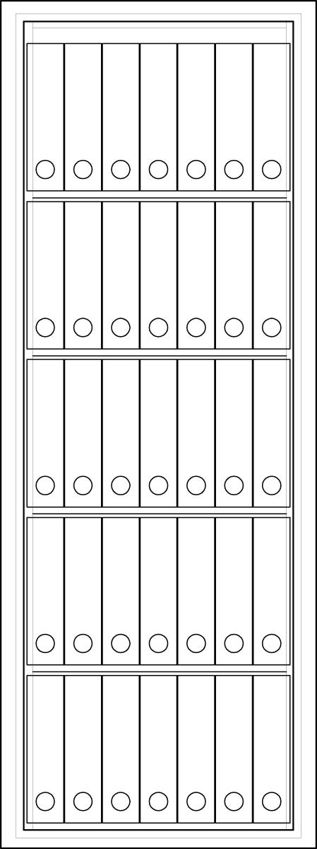 Format Tresorbau Brandschutzschrank Sicherheitsstufe VdS 1/S 60 P Technische Zeichnung 4 ZOOM