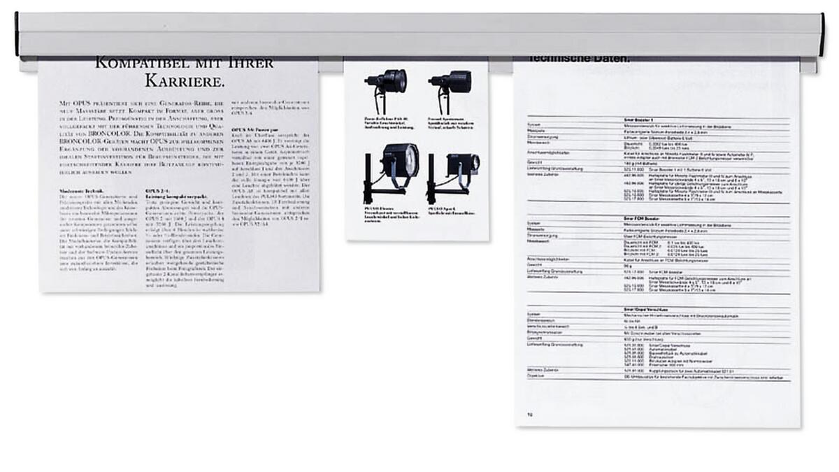 Franken Papierklemmschiene Standard 2 ZOOM