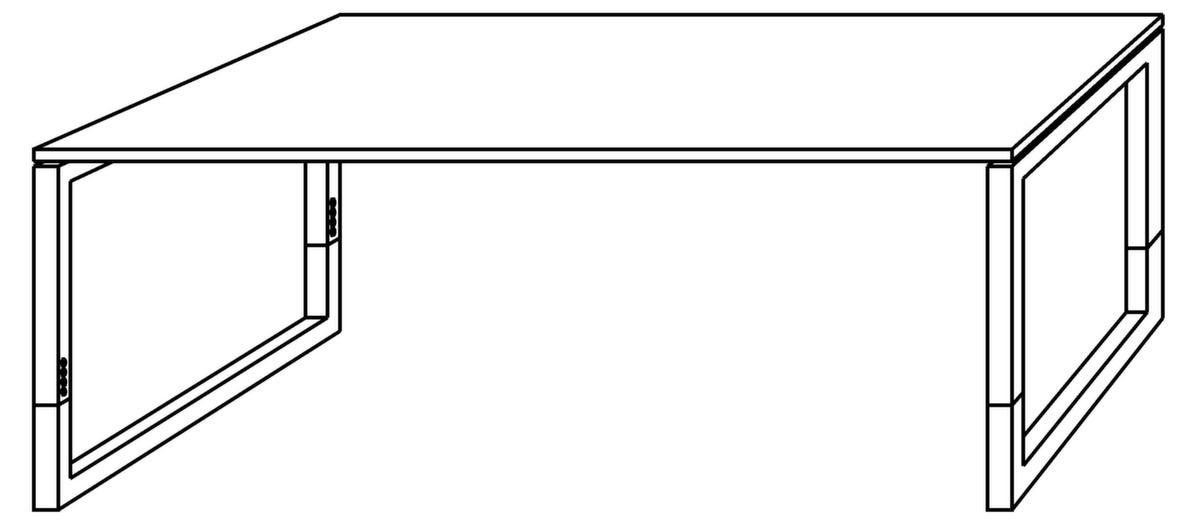 Höhenverstellbarer Schreibtisch Technische Zeichnung 1 ZOOM