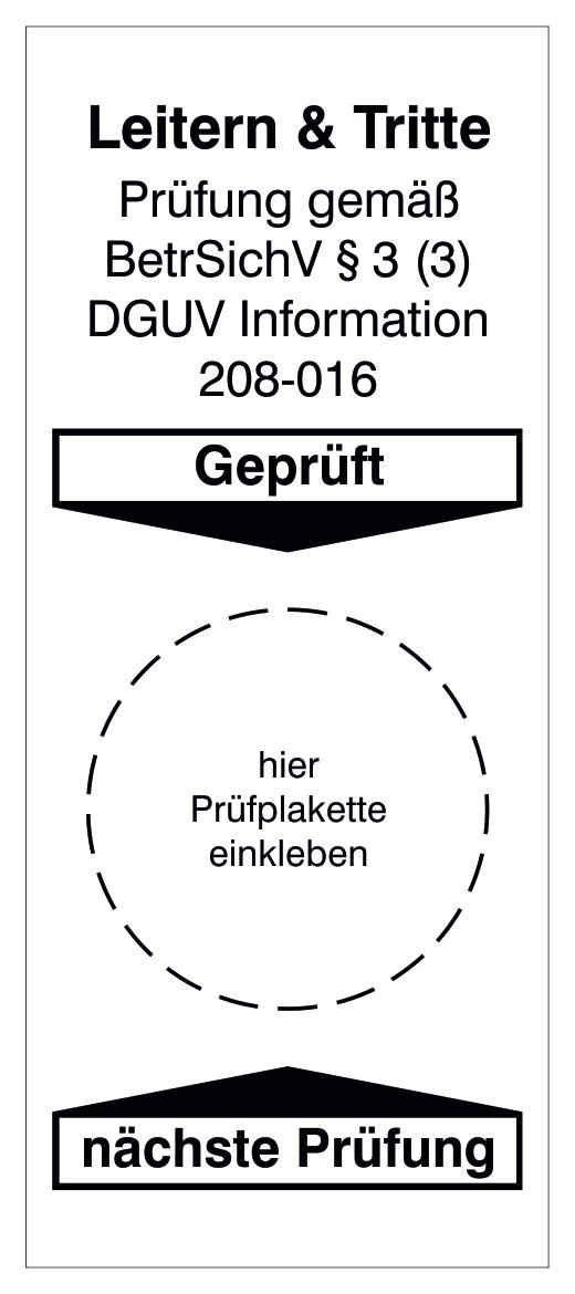 Grundplakette und Gebrauchsanweisungen Standard 10 ZOOM