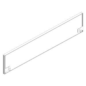 Schallabsorbierende Tischtrennwand RQ60 Screen / S41, Höhe x Breite 480 x 2000 mm Standard 1 ZOOM