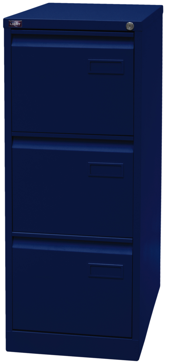 Bisley Hängeregistraturschrank Light, 3 Auszüge, oxfordblau/oxfordblau