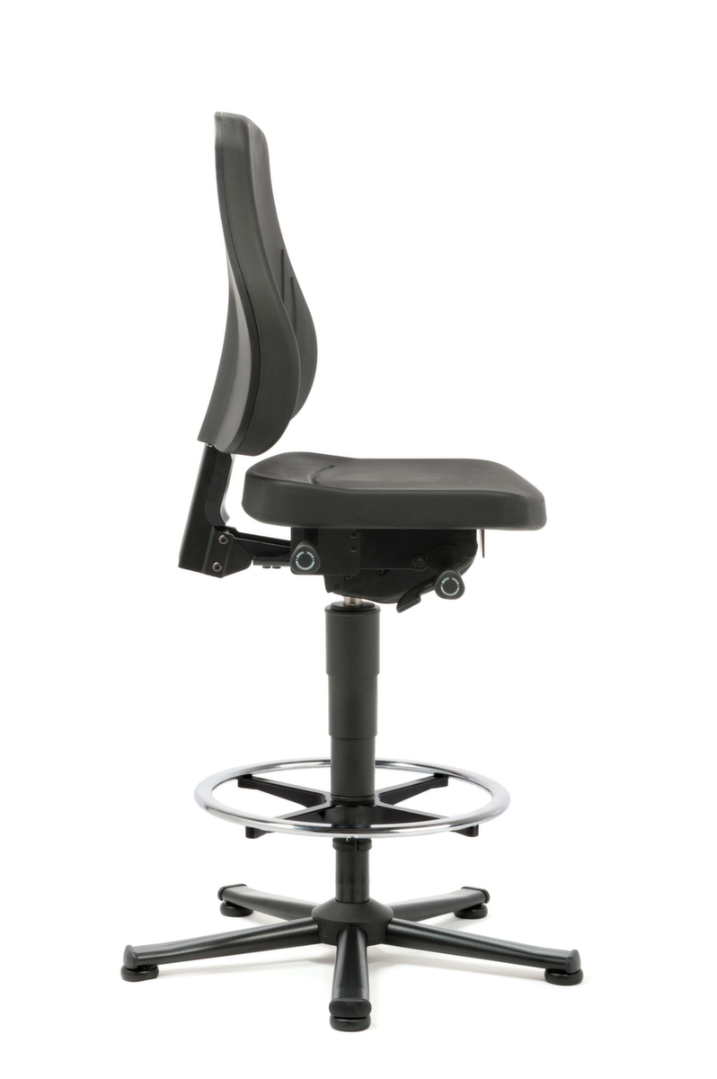 bimos Arbeitsdrehstuhl All-In-One Trend 3, Sitz PU-Schaum schwarz, mit Gleitern Standard 2 ZOOM