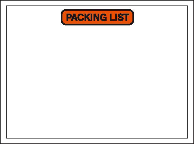 Begleitpapiertasche "Packing List", DIN A4