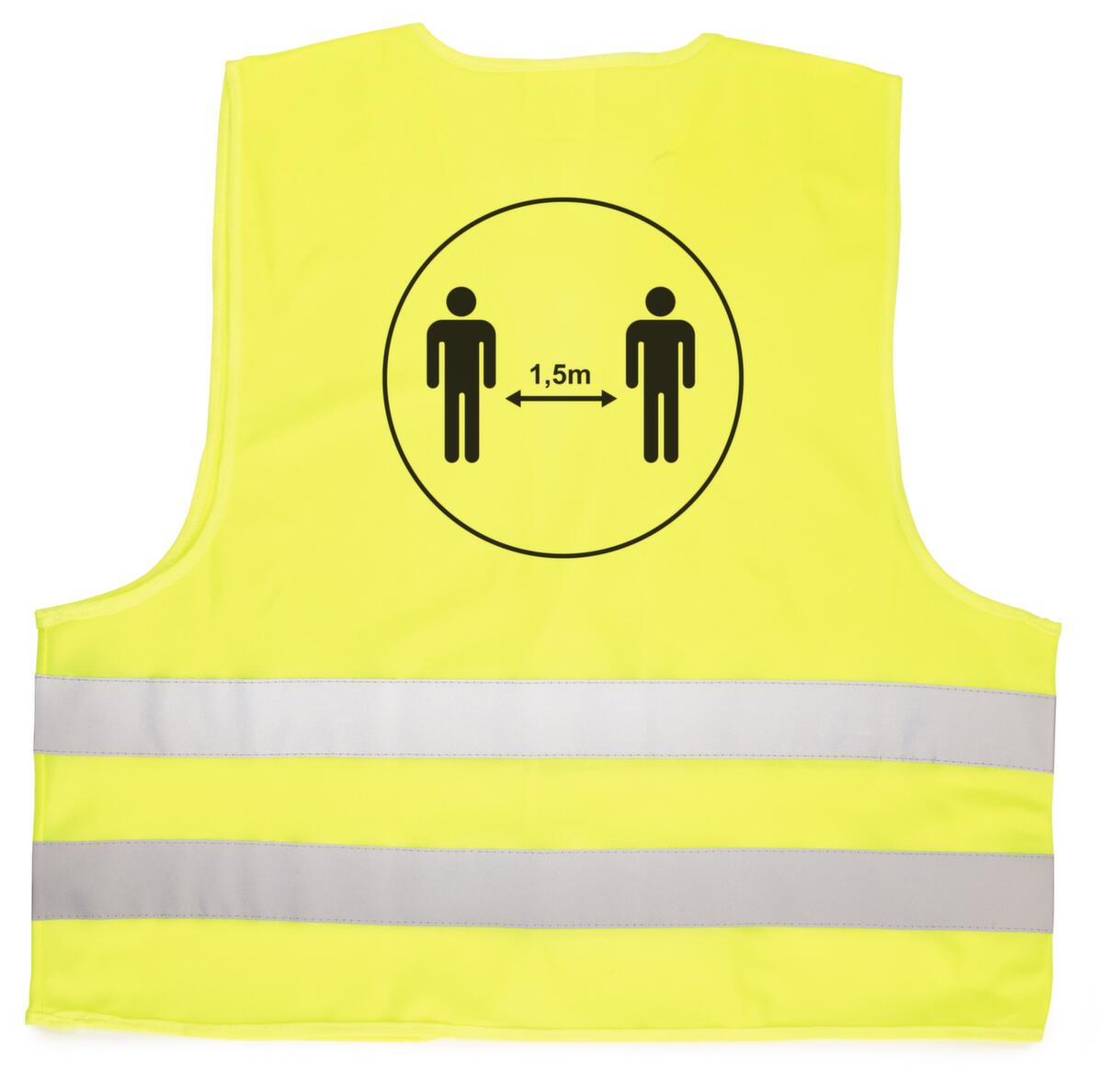 Warnweste mit Aufdruck "1,5 m" Standard 1 ZOOM