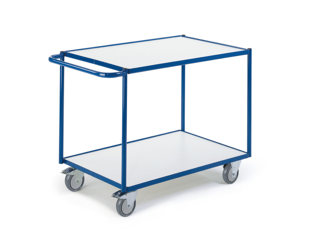 Rollcart Tischwagen mit Randleisten 790x490 mm, Traglast 250 kg, 2 Etagen Standard 2 ZOOM