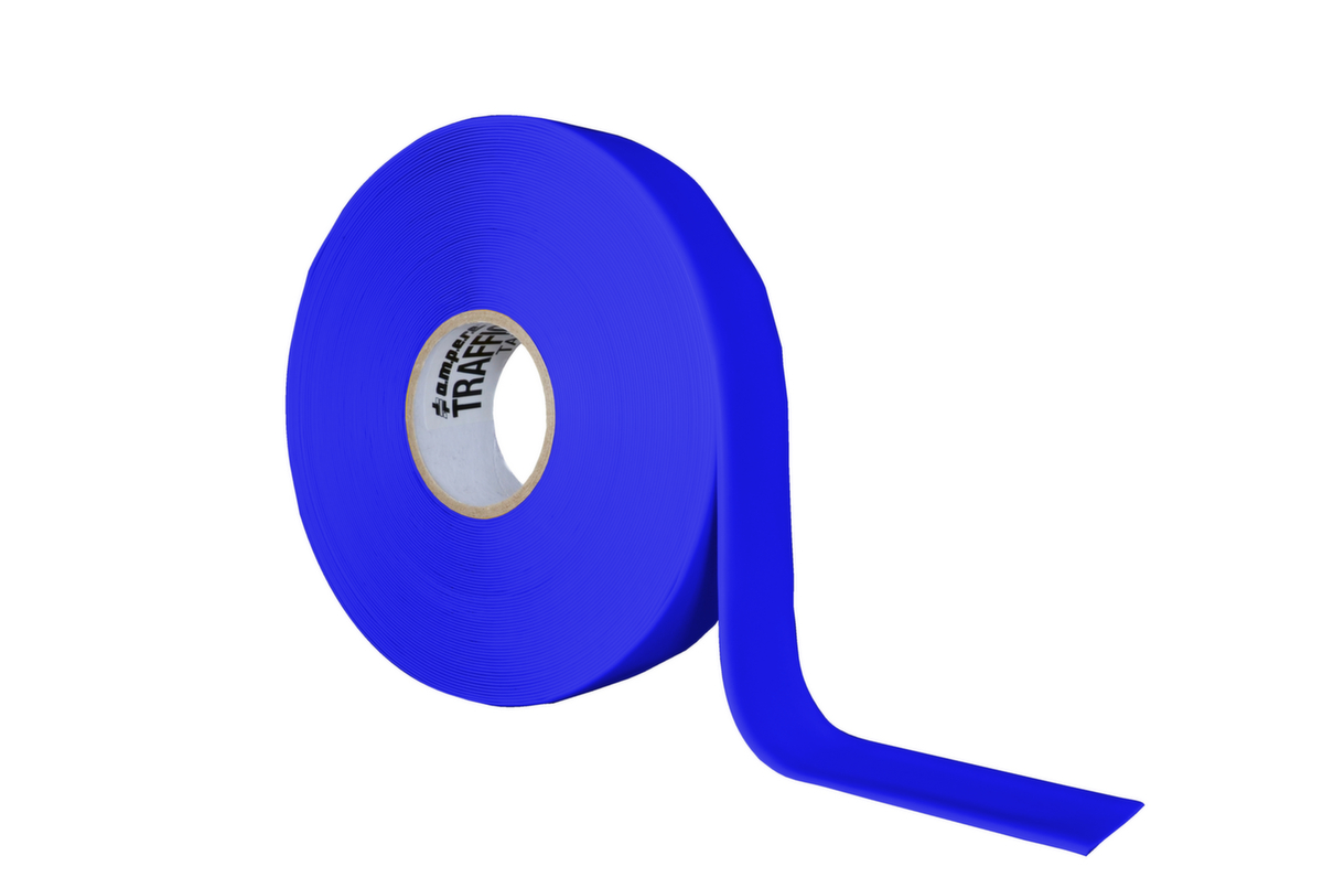 a.m.p.e.r.e. Bodenmarkierband TRAFFIC Tape Strong, blau Standard 1 ZOOM