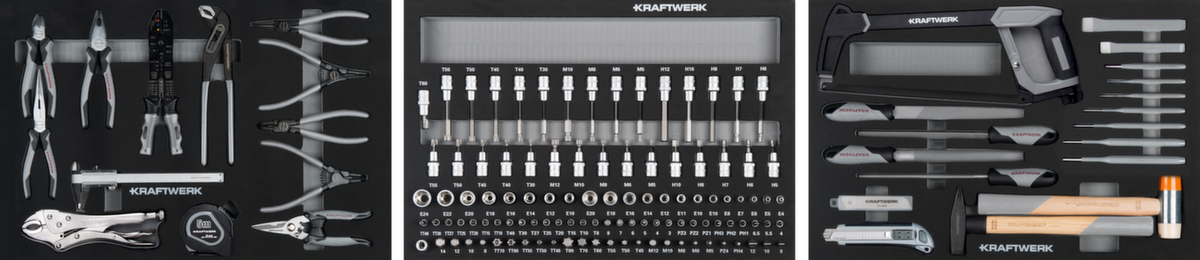 KRAFTWERK® Werkzeug-Zusammenstellung EVA 147-tlg. Standard 1 ZOOM