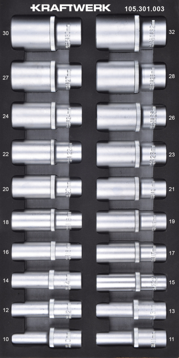 KRAFTWERK® Steckschlüsseleinsatz sechskant Einlage Standard 1 ZOOM