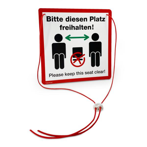 Hinweis-Kombischild SafetyMarking®, "Bitte diesen Platz freihalten!" Standard 1 ZOOM