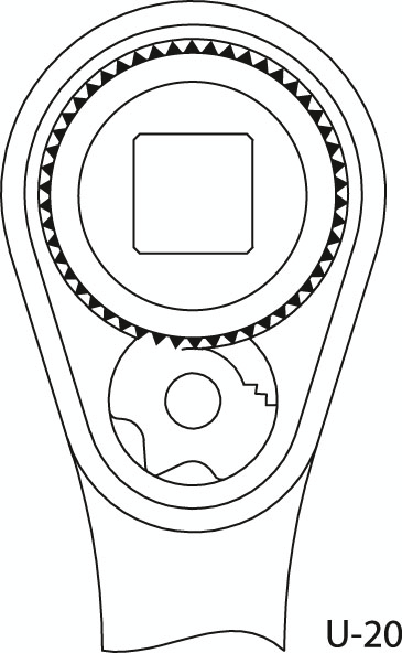 GEDORE 19 V20 U-20 Steckschlüssel-Satz 1/4"+1/2" 81-teilig Technische Zeichnung 1 ZOOM