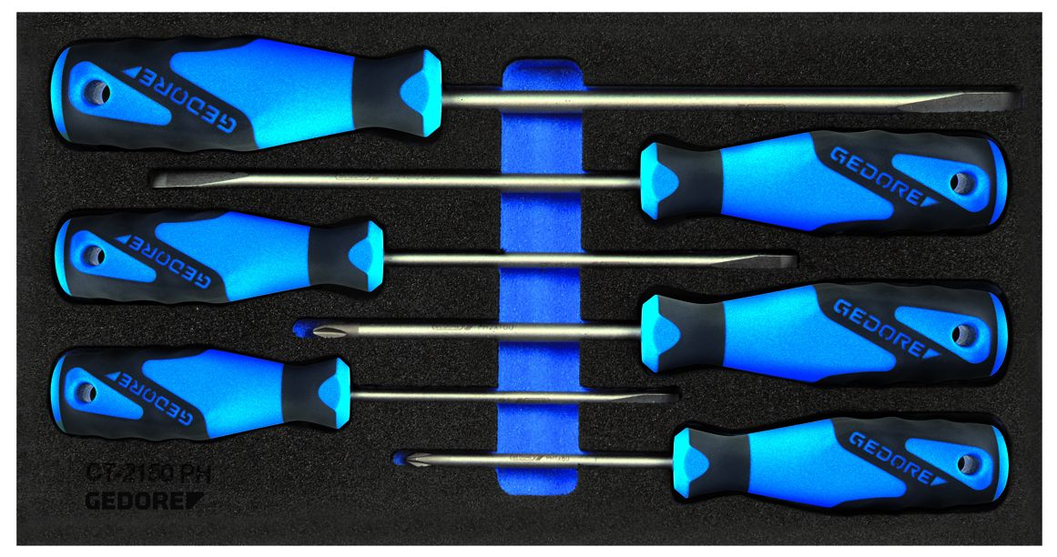 GEDORE 1500 CT1-2150 PH Schraubendreher in Check-Tool-Modul Standard 1 ZOOM