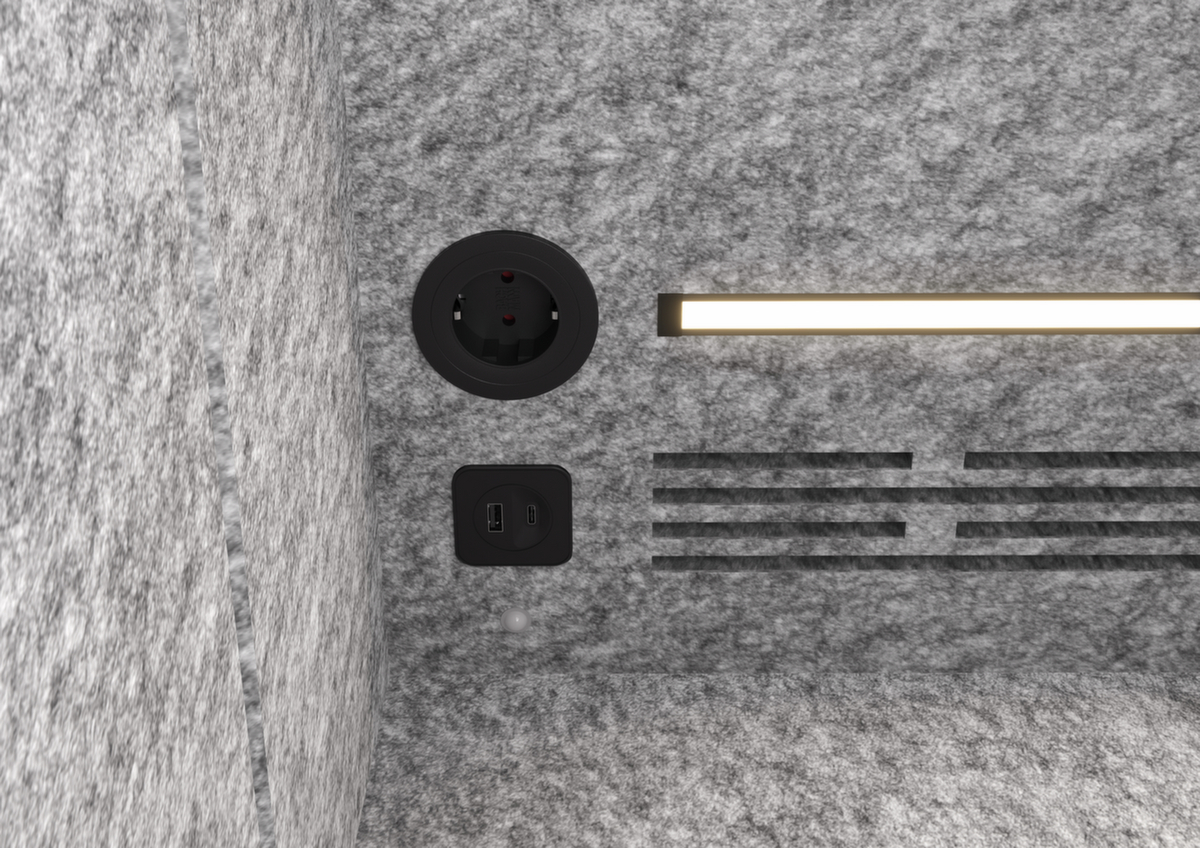 Telefonbox Silent Space, Höhe x Breite 2175 x 1035 mm Detail 4 ZOOM