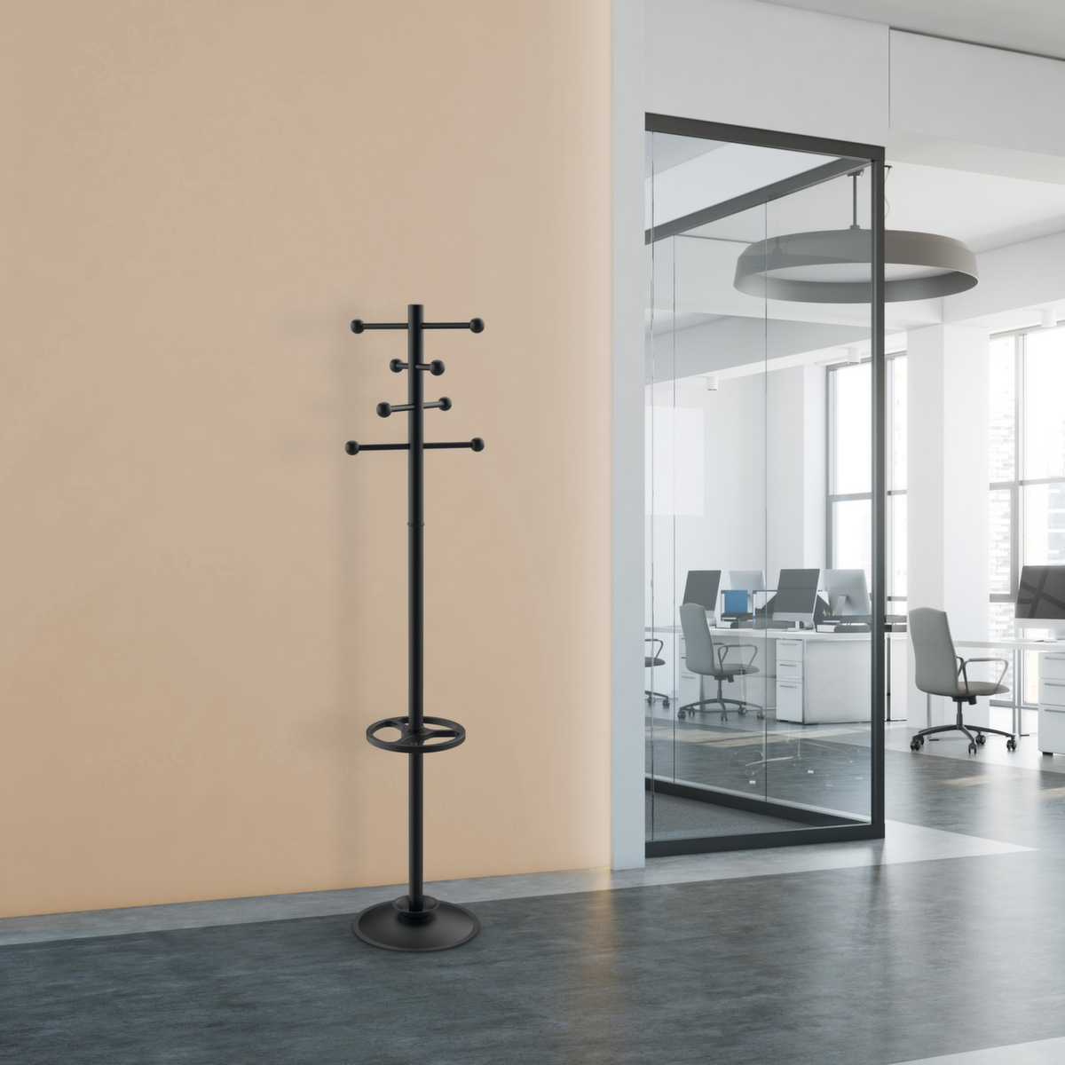 MAUL Garderobenständer MAULsaphir mit 8 Mantelhaken Milieu 2 ZOOM