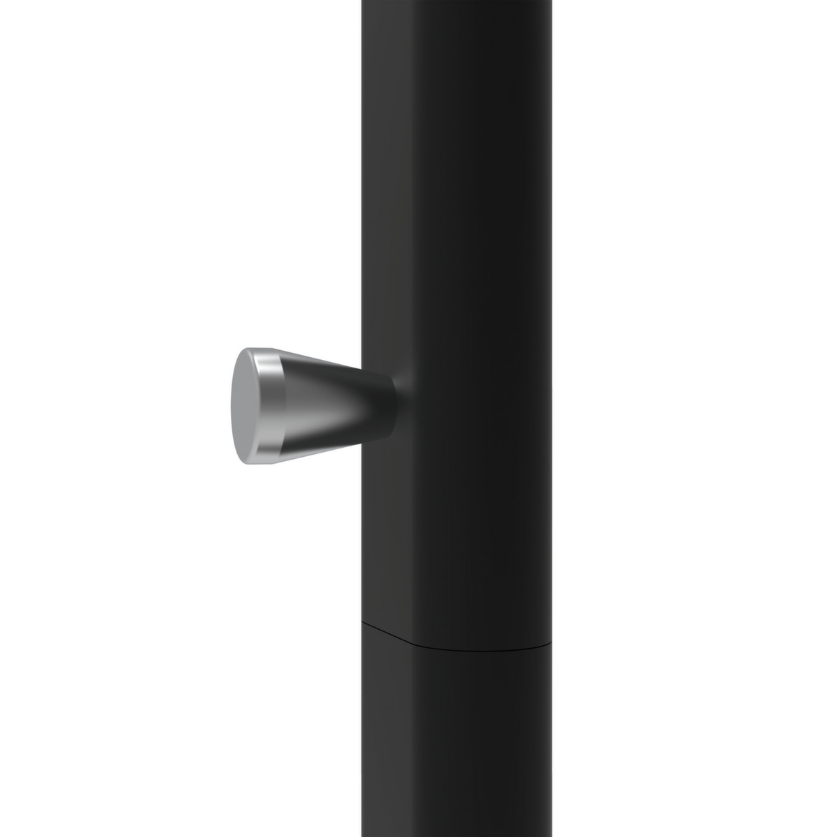 MAUL Garderobenständer MAULsalsa, mit 8/2 Haken, RAL9004 Signalschwarz Detail 1 ZOOM