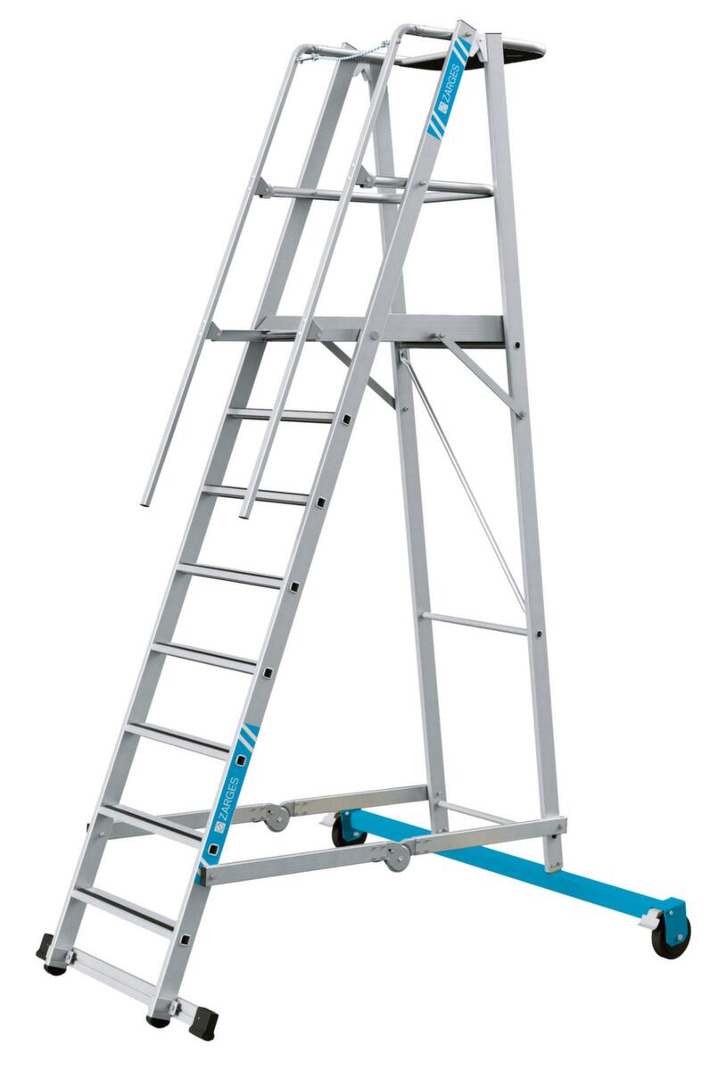 ZARGES Plattformleiter ZAP Safemaster Plus S roll- und klappbar mit Traverse
