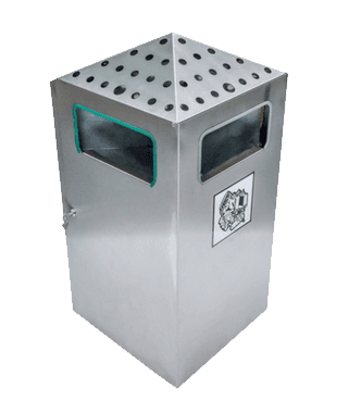 Kombiaschenbecher mit integriertem Abfallbehälter für Außenbereiche