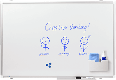 Magnetisches Whiteboard für Präsentationen und Besprechungen im Büro