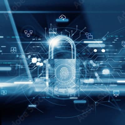 Digitales Schloss als Symbol für Sicherheit und Zugangsschutz bei Wertschutzschränken