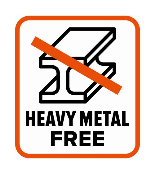 Symbol für schwermetallfreie Verpackungen und Kartonagen